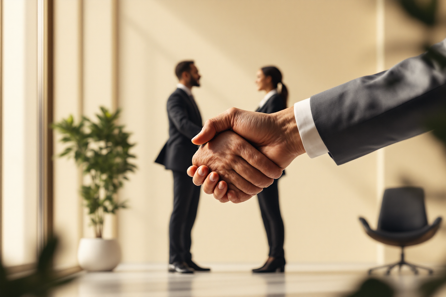 Business Partnership Handshake